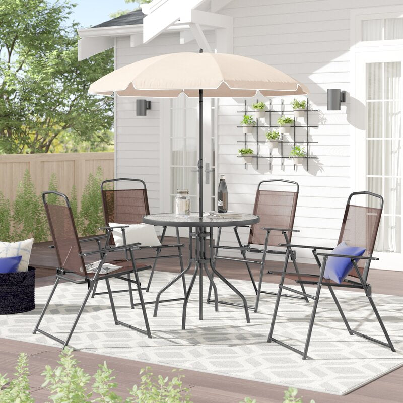 31.25'' Long Dining Set with Umbrella - Ruth Envision