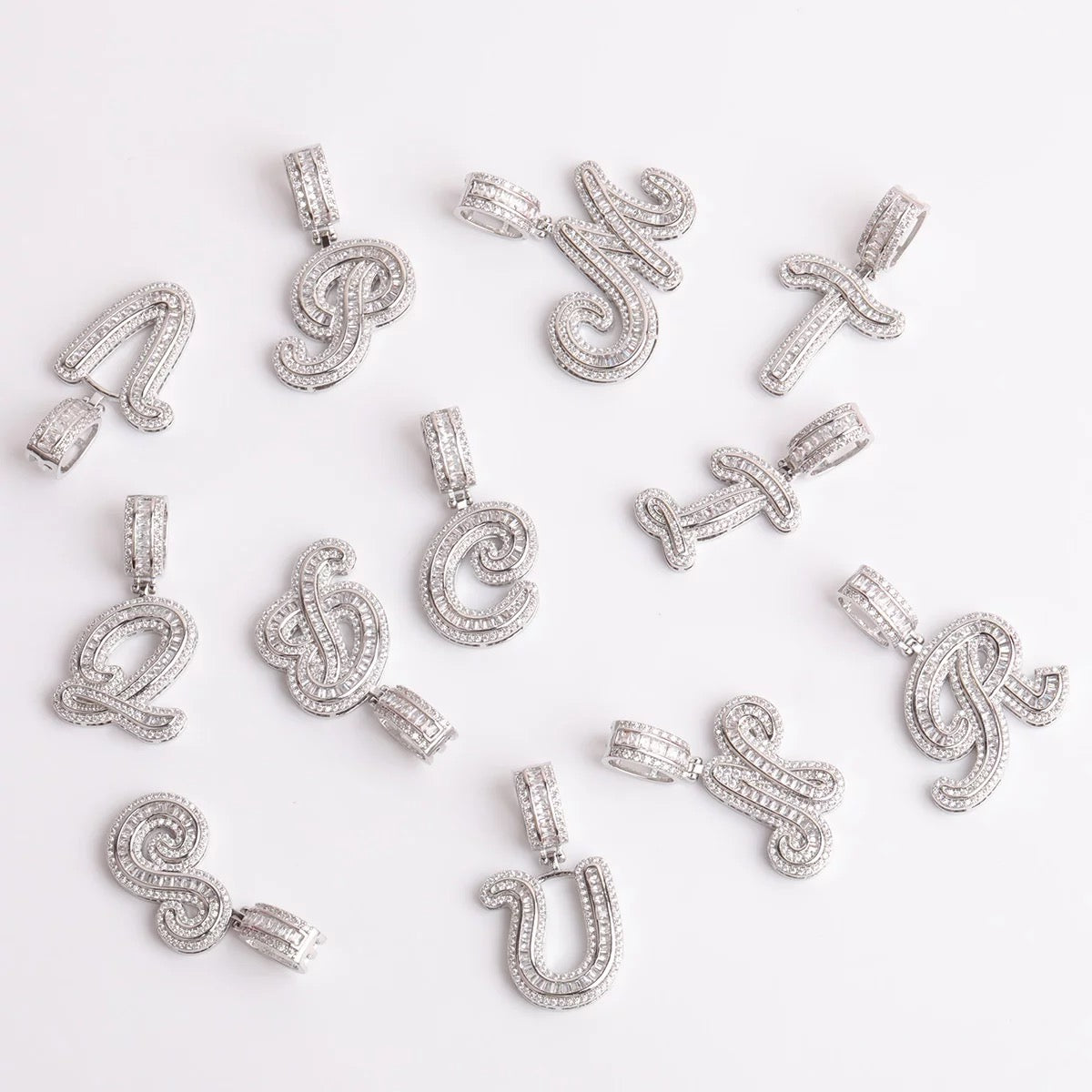 Rosa Maria Initial Chain Necklace Elegant Letter Pendant For Everyday Sophistication