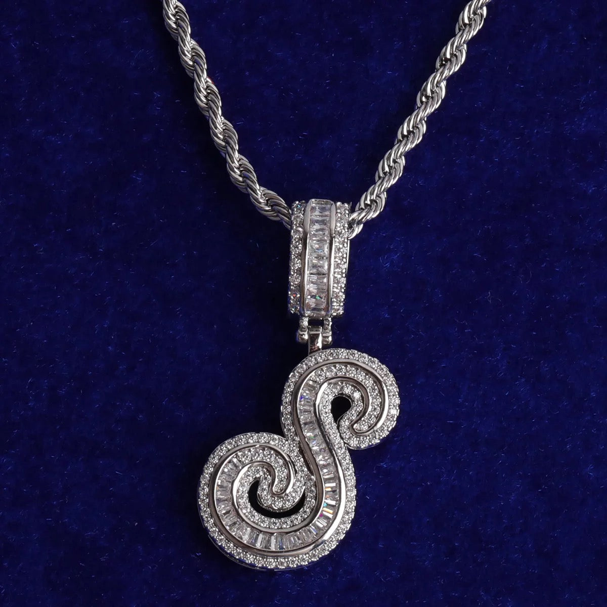 Rosa Maria Initial Chain Necklace Elegant Letter Pendant For Everyday Sophistication