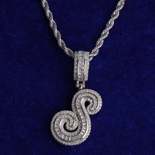Rosa Maria Initial Chain Necklace Elegant Letter Pendant For Everyday Sophistication