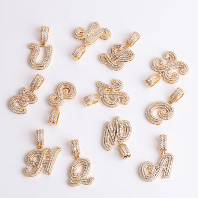 Rosa Maria Initial Chain Necklace Elegant Letter Pendant For Everyday Sophistication