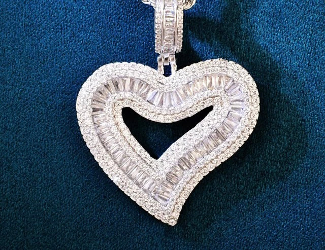 Heart Tennis Necklace
