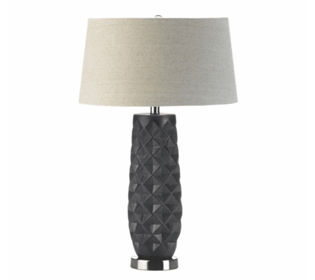 Tao Charcoal Prism Table Lamp