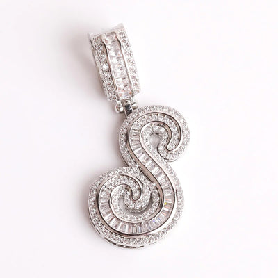 Rosa Maria Initial Chain Necklace Elegant Letter Pendant For Everyday Sophistication