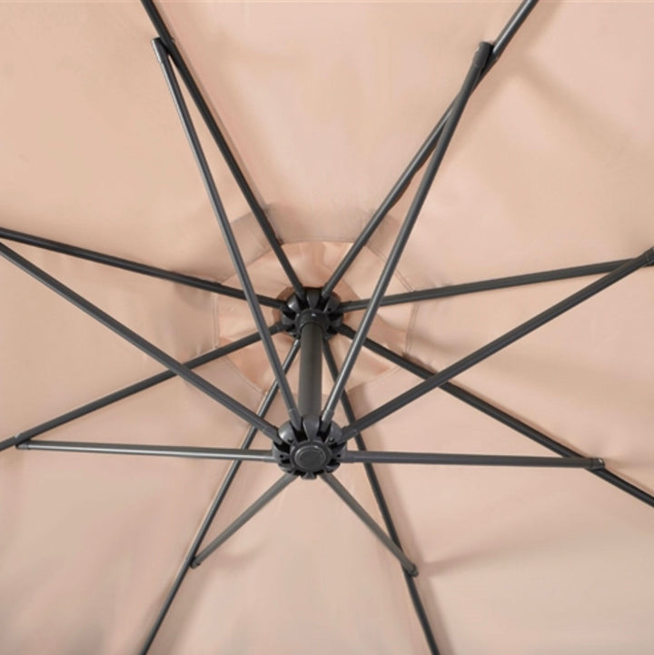 10-Ft Outdoor Steel Pole Tilt Crank Offset Patio Umbrella - Ruth Envision