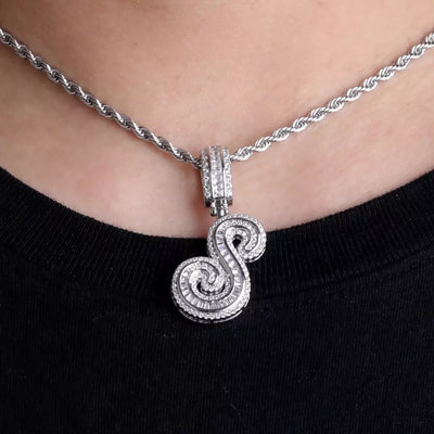 Rosa Maria Initial Chain Necklace Elegant Letter Pendant For Everyday Sophistication