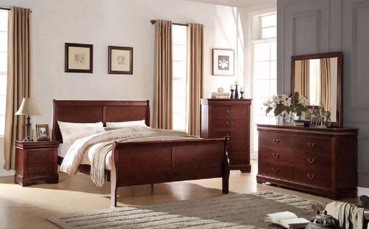 European Style Wood King Size Bed (bed only)