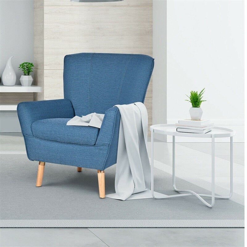 Birch Wooden Legs Accent Leisure Sofa Arm Chair Living Room Chair - Ruth Envision