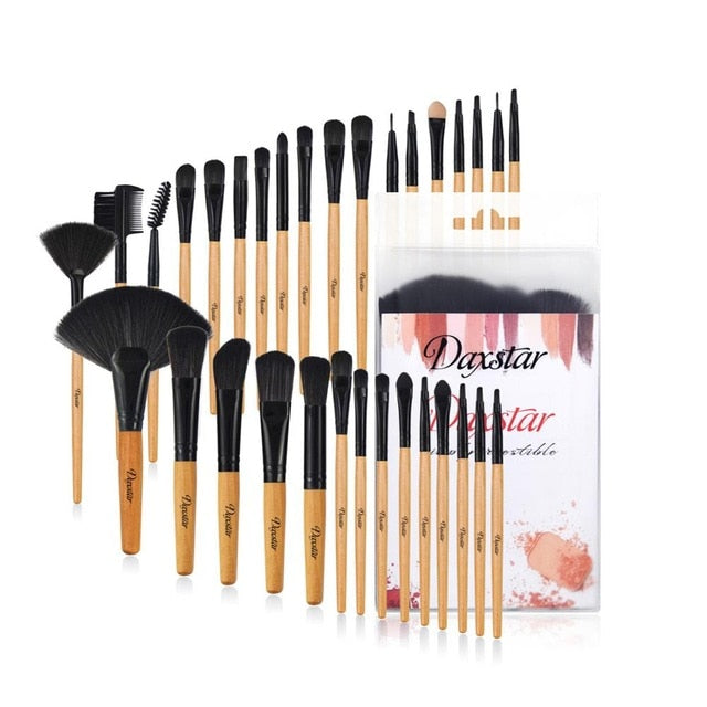 Professional 32Pcs/Set Makeup Brush Foundation Eye Shadows Lipsticks Powder Make Up Brushes Tool Bag Pincel Maquiagem Kit